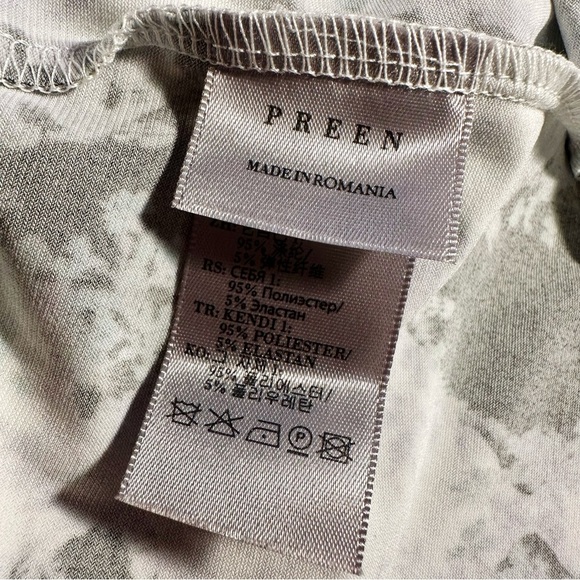 NWOT Preen By Thornton Bregazzi ‘Form’ Violet & Diamond Print Dress Size XS - Picture 4 of 15